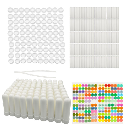 IFINTECHNO 100pcs white nasal inhalers, compact size for travel and daily use.