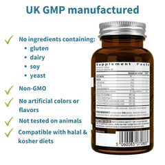 Close-up of omega-3 softgels showing 660 mg EPA & DHA per softgel