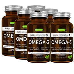 Product front view: Igennus Advanced rTG Omega-3 bottle