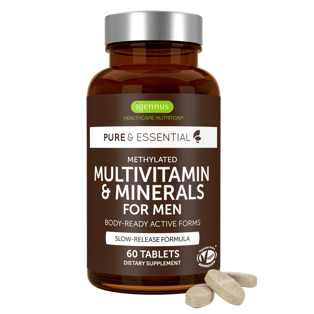 Product hero image: Igennus Methylated Men's Multivitamin bottle