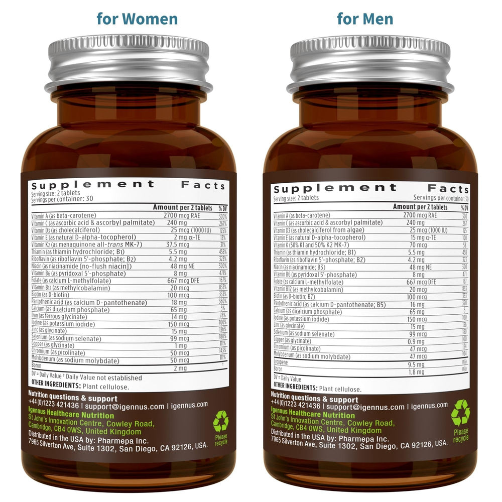 Vegan, non-GMO ingredients