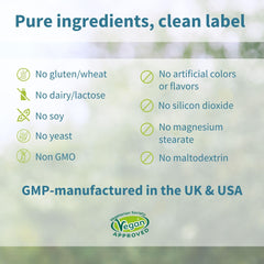 Vegan, non-GMO ingredients in B-Complex