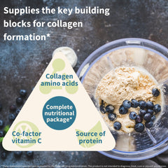 Shaker with Igennus Vanilla Collagen Powder mixed into plant-based milk