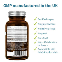 UK GMP manufacturing label on product packaging
