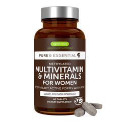 Igennus women's methylated multivitamin bottle with 60 tablets