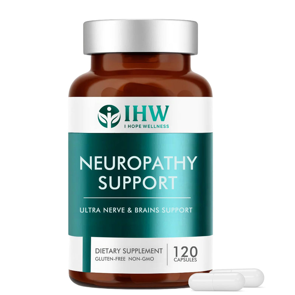 Front view of IHW Nerve Savior bottle