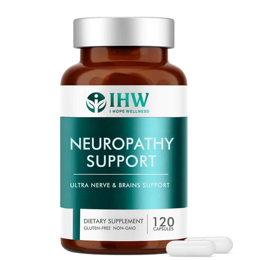 Front view of IHW Nerve Savior bottle