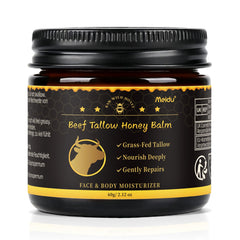 IIIMEIDU Tallow and Honey Balm jar—deep hydration for face and body.