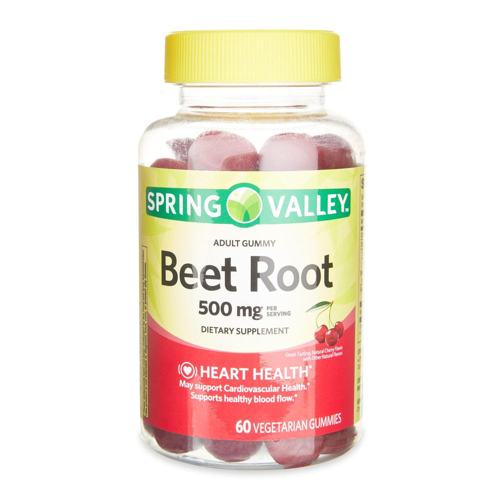 IKJ Beetroot Gummies Cherry 60 Count bottle on white background