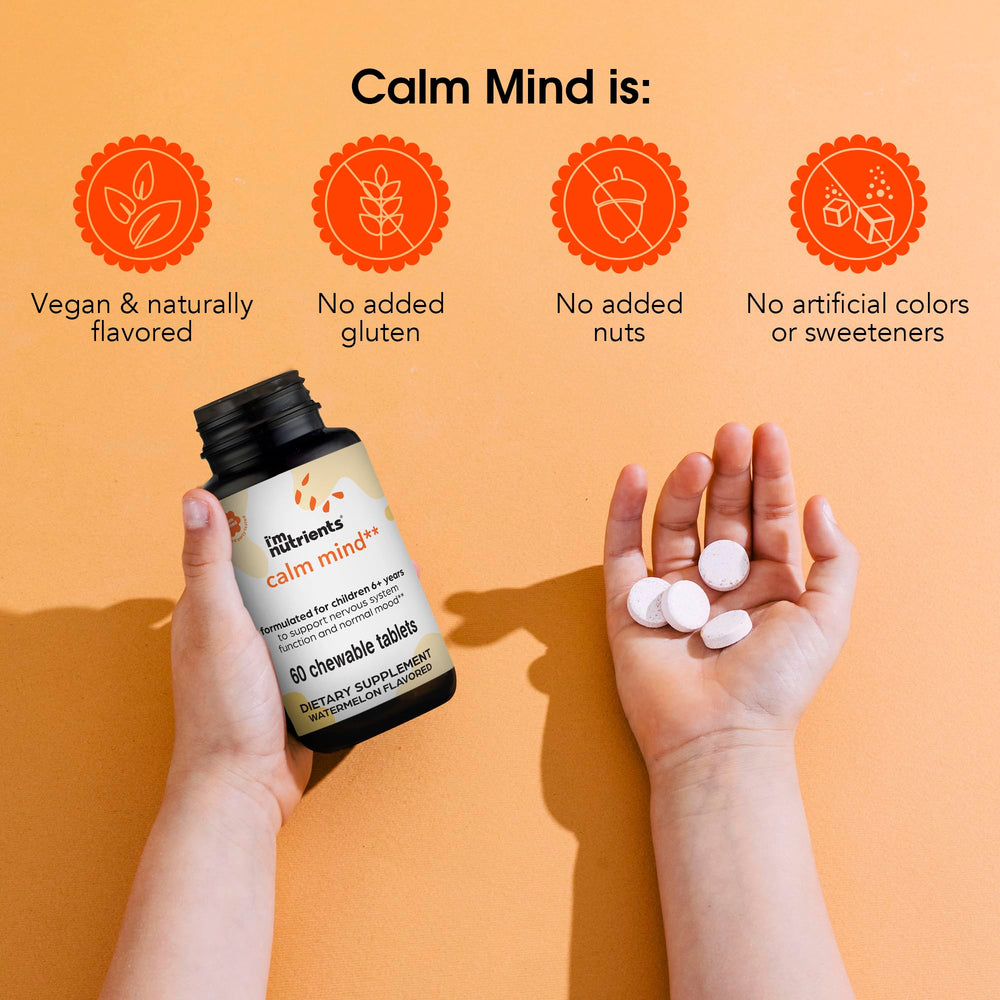Zinc, magnesium and vitamin B6 ingredients for kids’ nervous system support