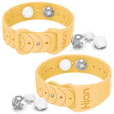 Hion Motion Sickness Bracelets – Acupressure Nausea Wristbands (1 Pair, Sunglow)
