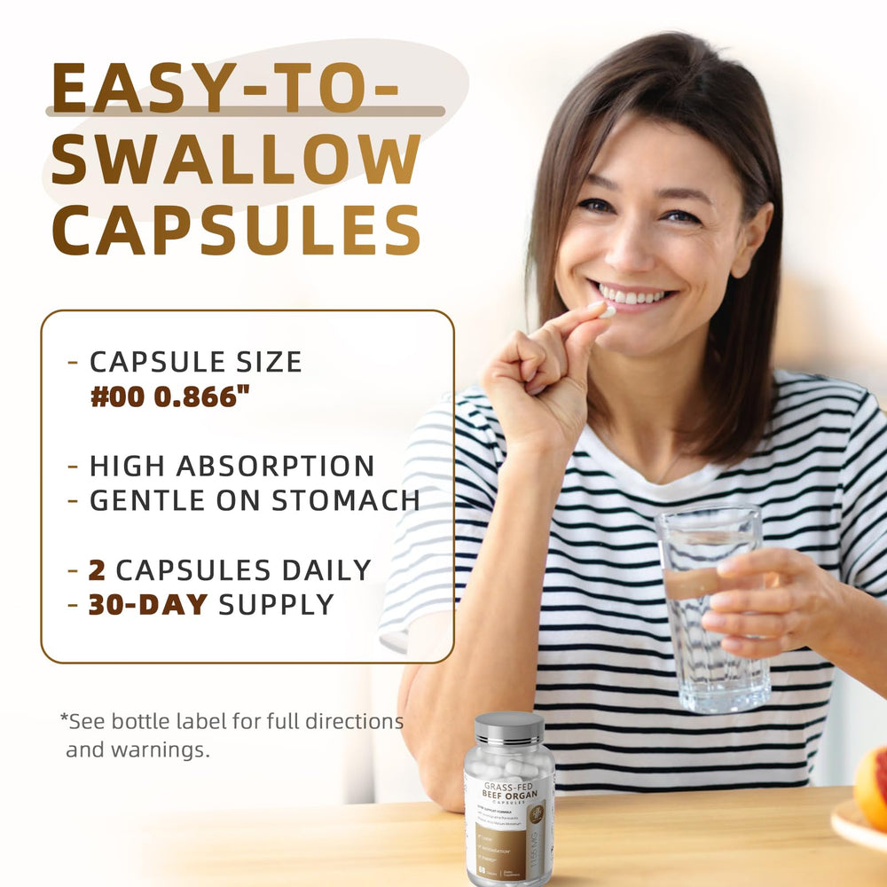 Beef adrenal powder and antioxidant support