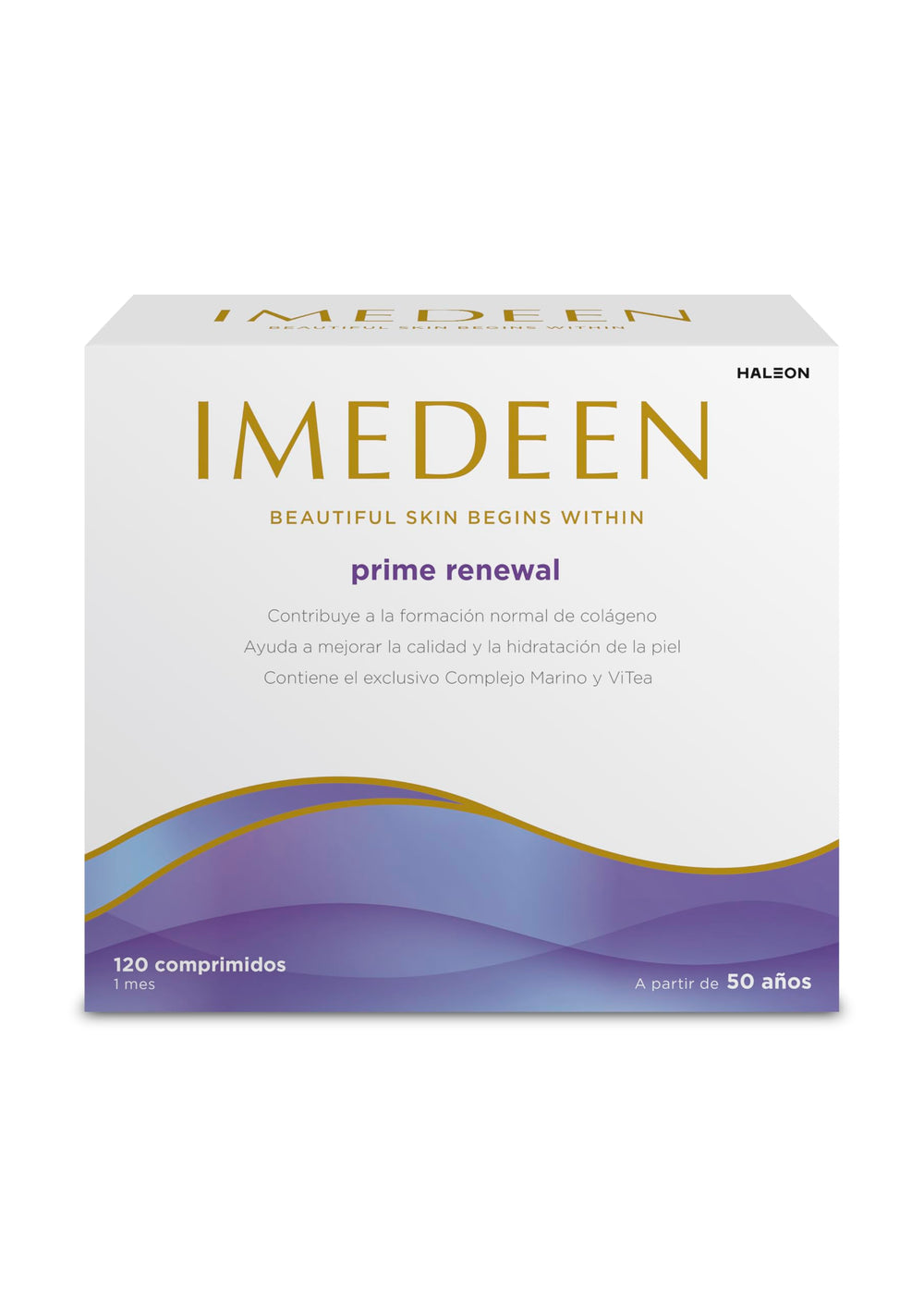 Imedeen Prime Renewal 120-count tablet bottle and label