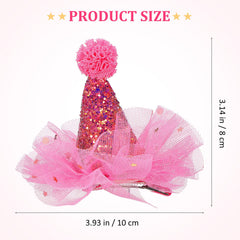 IMIKEYA birthday sequins hair clip 1 sparkles during celebrations for cheerful selfies.