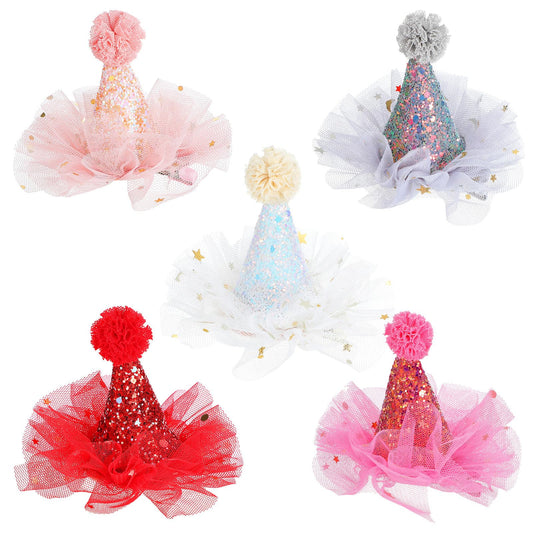 IMIKEYA Christmas hat sequins hair clip 1 adds festive sparkle for holiday outfits.