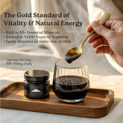 Immune support and detox with Shilajit resin