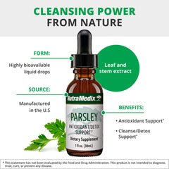 Liquid immune health supplement with parsley extract