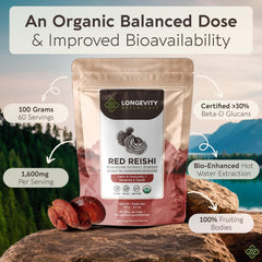 Image representing immune, stress and sleep benefits of Reishi