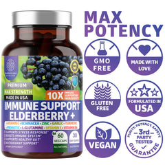 All natural immune and digestive health support for daily use