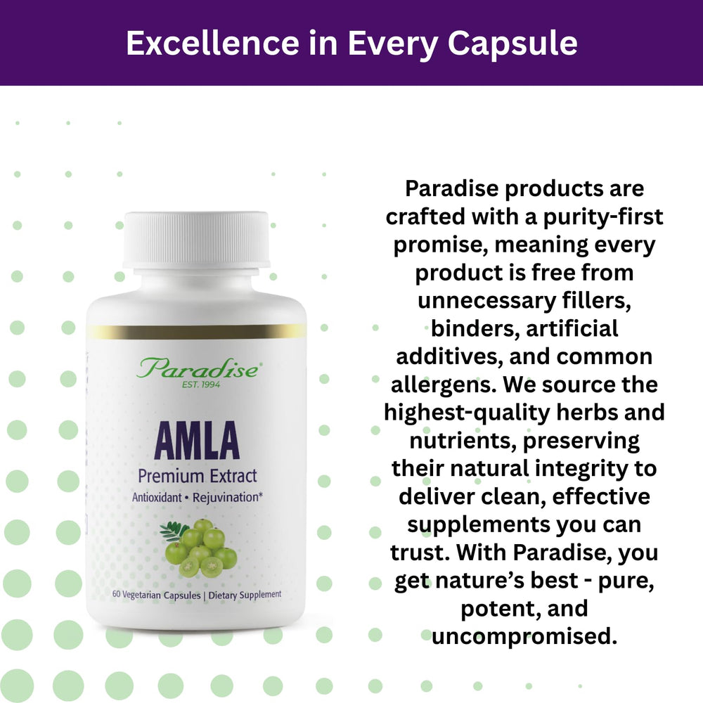 Antioxidant and immune support concept for Paradise Herbs Amla
