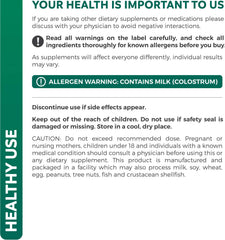 Immune support graphic for colostrum