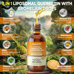 Graphic showing the 8 immune-support ingredients