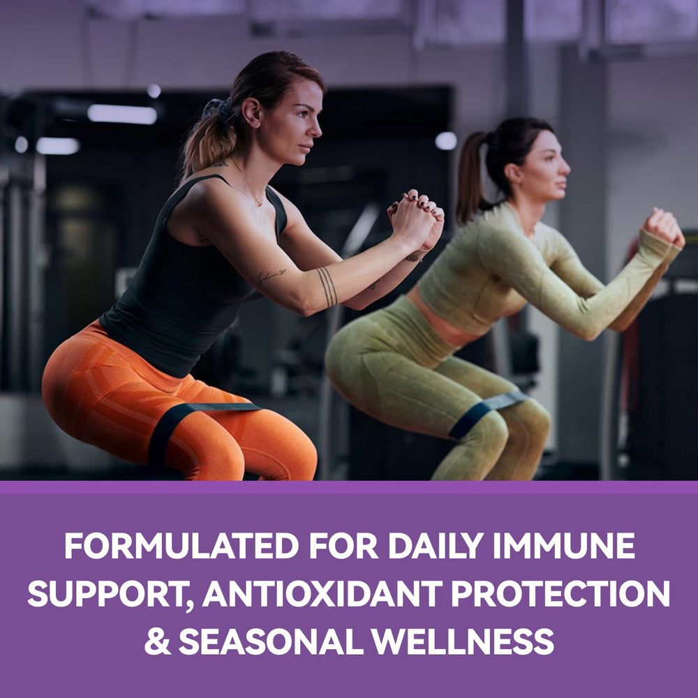 Packaging highlighting immune support benefits