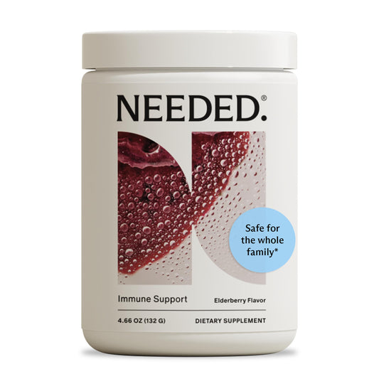 Needed Immune Support Immunity Powder bottle front - pregnancy safe