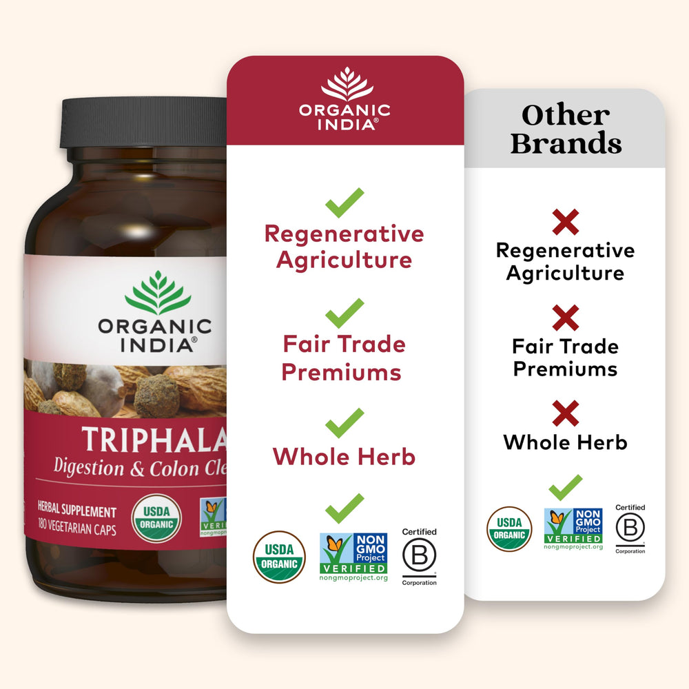 Triphala capsules supporting immune health