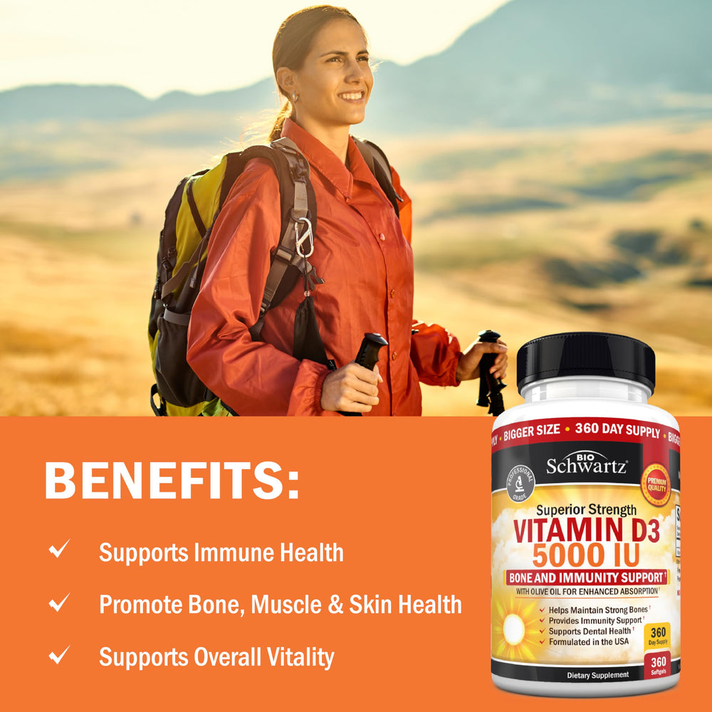 Immune support visualization for Vitamin D3 5000 IU