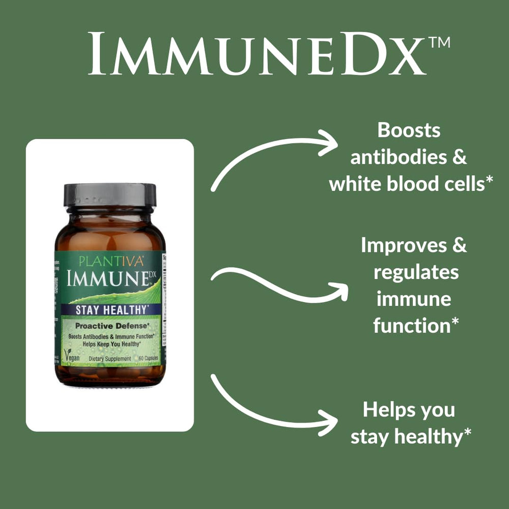 60 vegan capsules of ImmuneDx in bottle