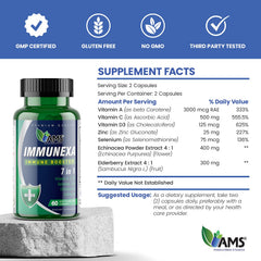 Gluten-free, non-GMO Immunexa packaging and allergen-free labeling