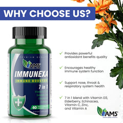 America Medic & Science Immunexa 7 in 1 packaging with ingredients list