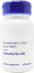 Immutol immunity supplement bottle featuring Norwegian Beta-1,3/1,6-Glucan (NBG)