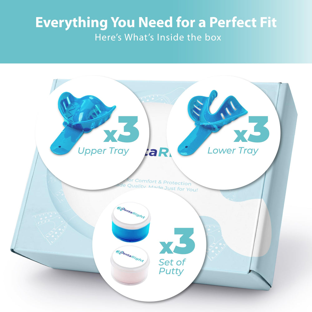 Home impression kit with step-by-step guide