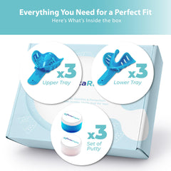 Home impression kit with step-by-step guide