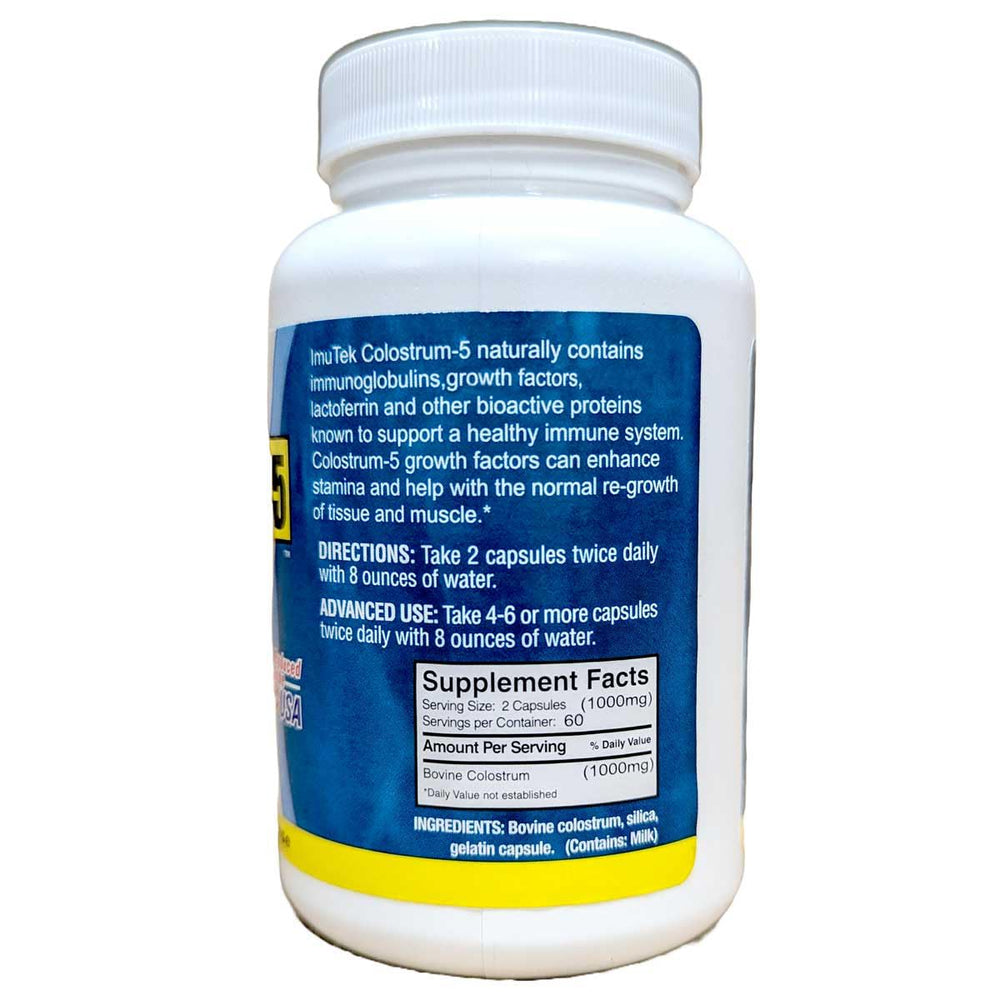 Packaging of ImuTek Colostrum Powder