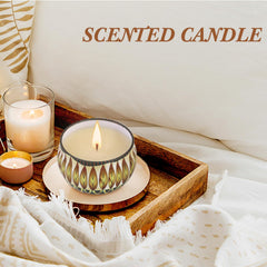 Inayou green-tea candle offers clean, fresh vibes for kitchens and desks.
