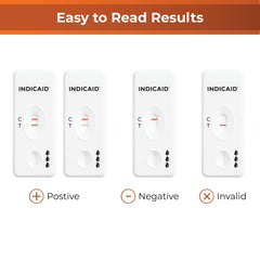Example of a rapid test result display for INDICAID iFOB