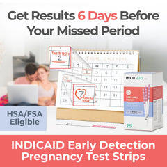 INDICAID Stop Waiting Early Detection Pregnancy Test Strips kit image 2