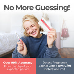 INDICAID Stop Waiting Early Detection Pregnancy Test Strips kit image 4