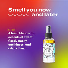 Sea Salt label on Indigo Wild Zum Mist spray
