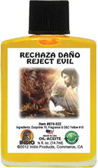 INDIO Oil—Reject Evil half-ounce bottle for on-the-go spiritual rituals and candle anointing
