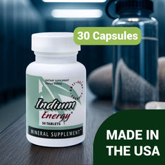 Person feeling energized after taking Indium Energy supplement