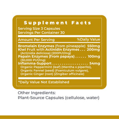 90 vegetarian capsules bottle of Inflammacidin