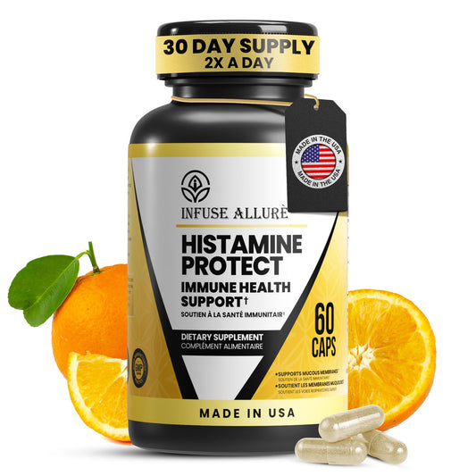 Infuse Allurè premium histamine blocker bottle and packaging
