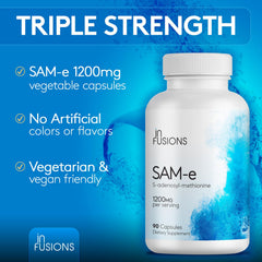 SAM-e supplement product imagery highlighting metabolism support