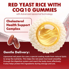 Ingredients label showing red yeast rice and CoQ10