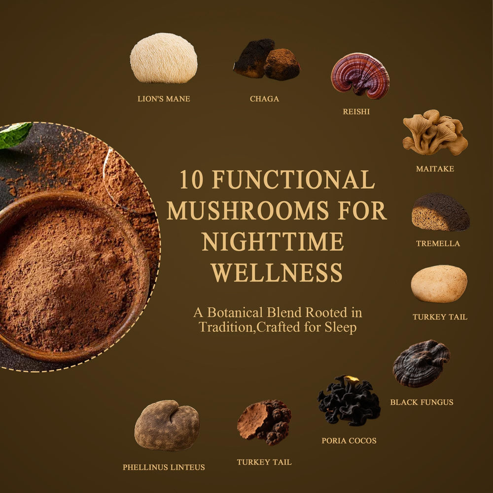 L-Theanine, GABA, Magnesium Glycinate with probiotics and MCT oil icons