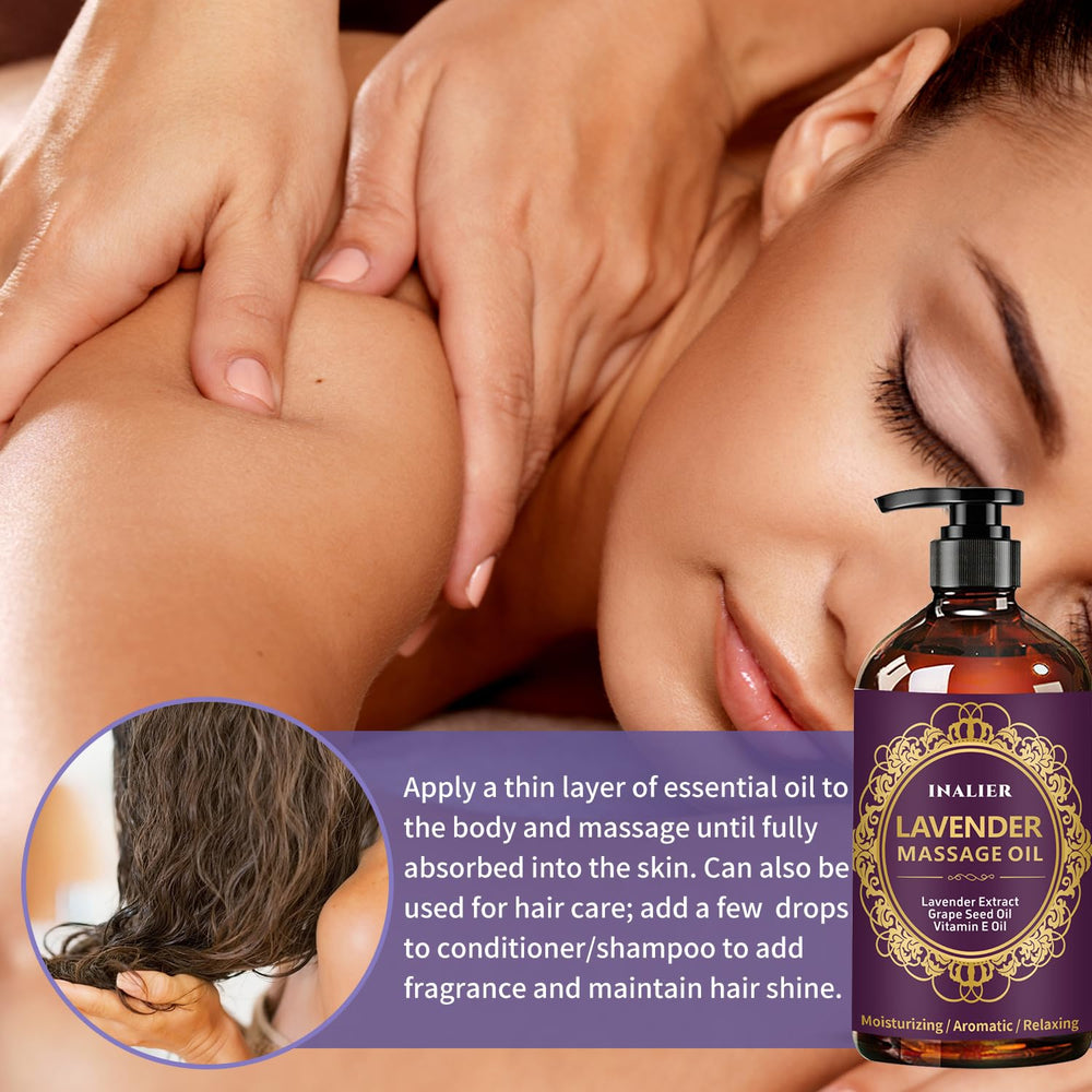 Ingredients: lavender, arnica, grapeseed oil